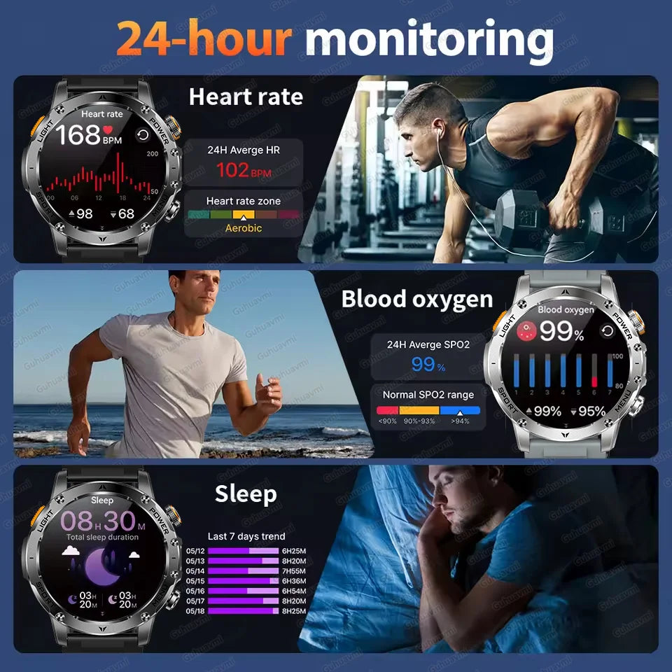 Reloj inteligente deportivo para exteriores con GPS