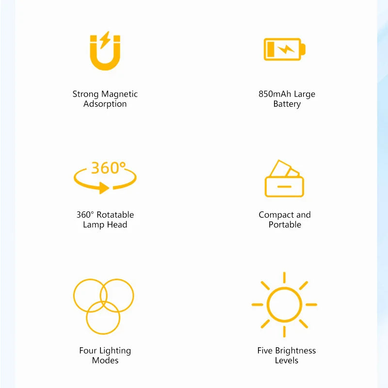 Luz Selfie Magnética para Celular con Espejo