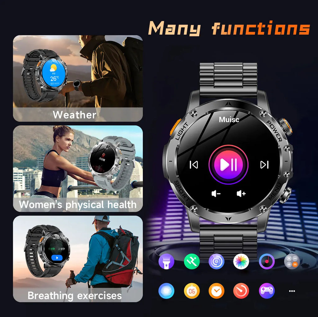 Reloj inteligente deportivo para exteriores con GPS