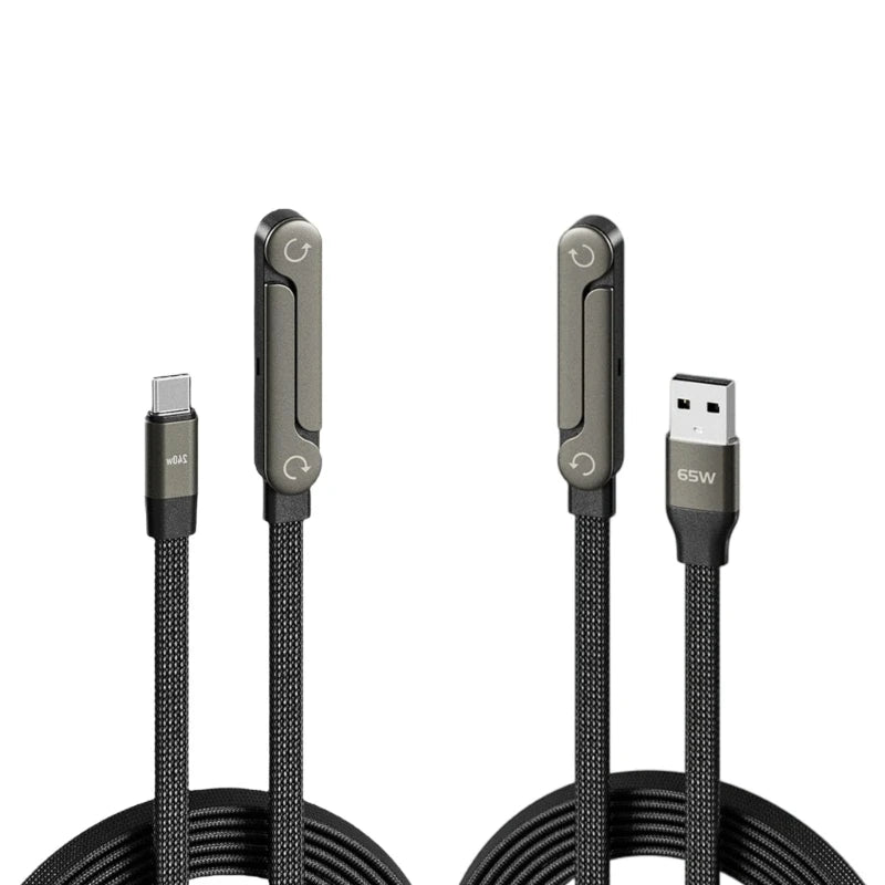Cable USB-C de 1.5 m con carga rápida 240W y soporte integrado