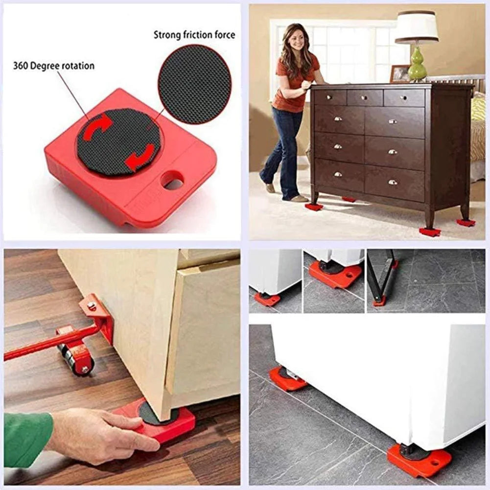 Kit para mover muebles con ruedas