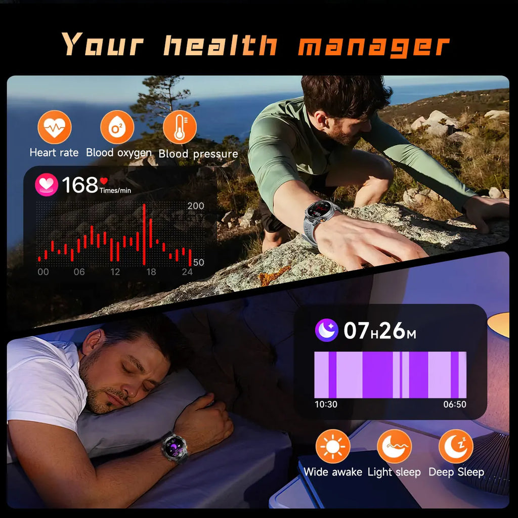 Reloj inteligente deportivo para exteriores con GPS